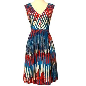 Anthropologie Plenty by Tracy Reese Rare Gallery Row Red white blue dress
